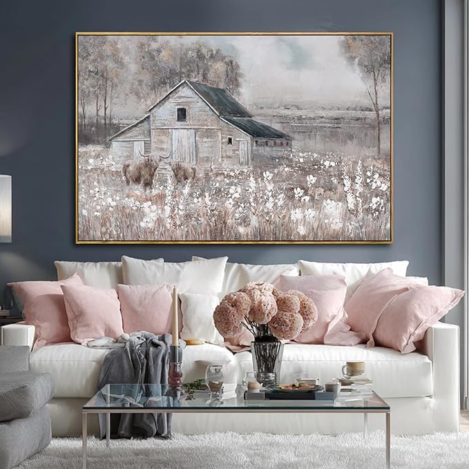 SDYA Nature Wood Wall Decor Tree Wall Art Farmhouse Artwork 32"x48" Large Pictures for Living Room Bedroom Office Decorations