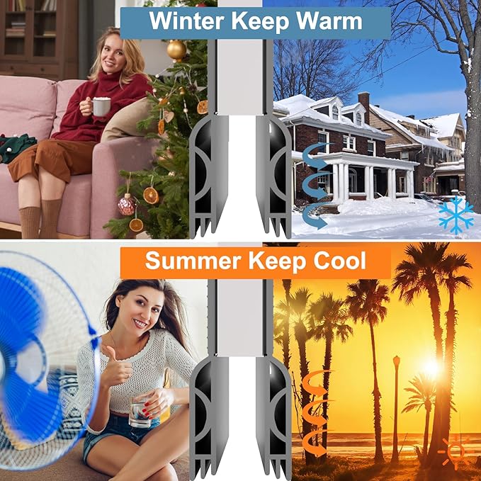 Door Draft Stopper, Adjustable Door Sweep for Bottom of Door, Under Door Gap Filler for Exterior & Interior Doors, Weather Stripping Seal Blocks Noise and Cold Air (39Inch, Gray)