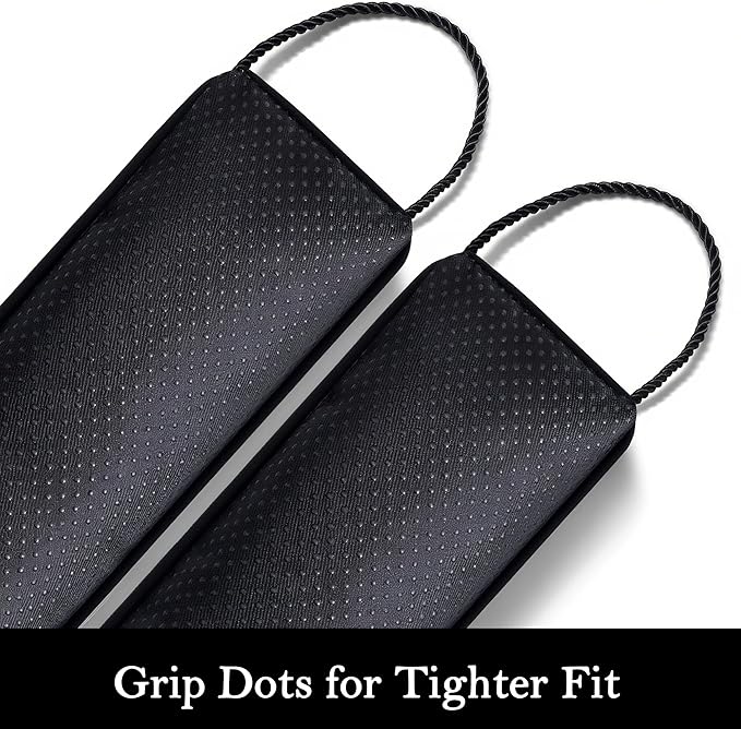 Sunolga 34" Door Draft Stopper Blocks Hot Cold Air with Removable Washable Cover for Gaps Up to 3", All-Season Noise and Wind Seal for The Bottom of Door and Window, Black