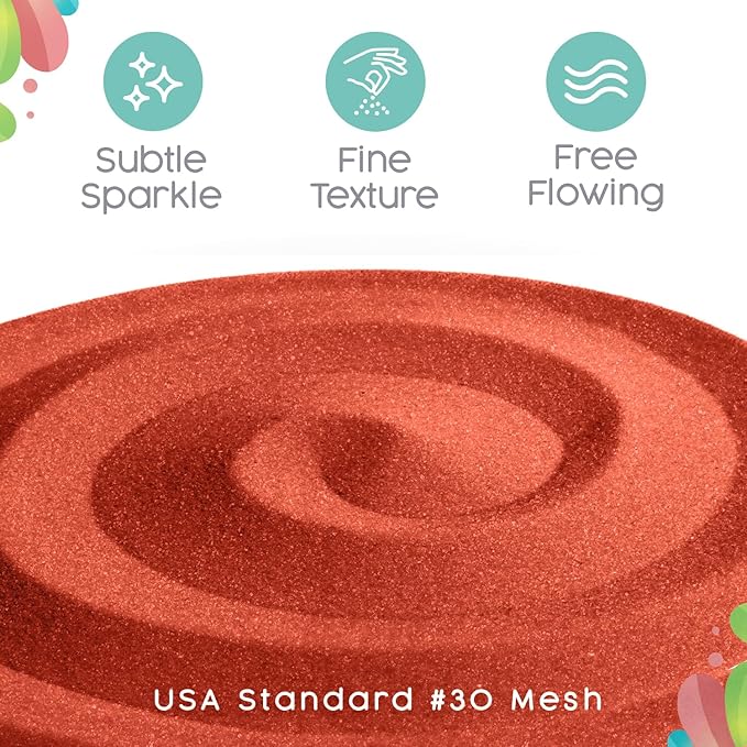 Orange Unity Sand, 1 LB (16 oz), Colored Sand for Weddings, Vase Filler, Home Décor, Crafts, Terrariums, and More