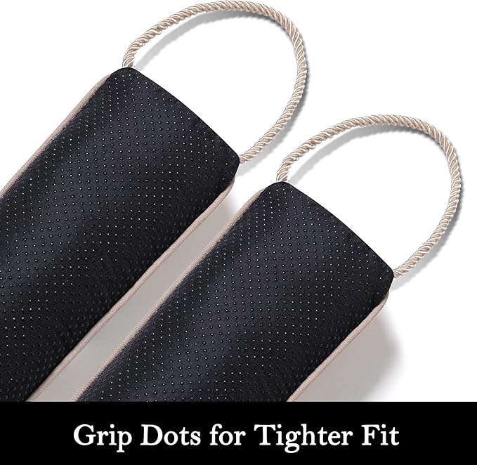 Sunolga 36" Door Draft Stopper Blocks Hot Cold Air with Removable Washable Cover for Gaps Up to 3", All-Season Noise and Wind Seal for The Bottom of Door and Window, Beige