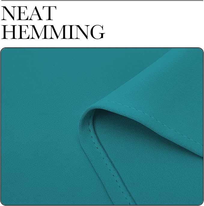 NICETOWN Room Darkening Curtains 95 inch Length 2 Panels, Thermal Insulated Grommet Blackout Curtains for Modern Casual Elegant Bedroom Kids Room Theme Decoration (Peacock Teal, 2 Pieces, W42)