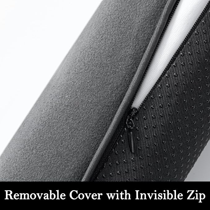 Sunolga 72" Door Draft Stopper Blocks Hot Cold Air with Removable Washable Cover for Gaps Up to 3", All-Season Noise and Wind Seal for The Bottom of Door, Grey