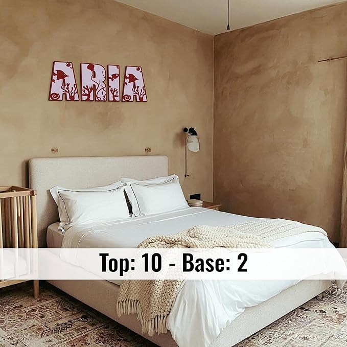 Name Sign For Nursery, Boho Nursery Sign, Family Name Signs, 3D Wall Art for Children & Kids Rooms, Baby Shower, First birthday gift (Sea Animals)