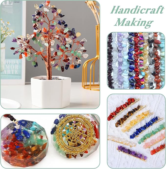 QICQDRAM Natural Green Flourite Crystals Bulk 0.9 Lb/405g Small Tumbled Chips Crystal Stone Decorative Pebbles for Home Decoration & Fish Turtle Tank, Vase Filler, Plants Decor