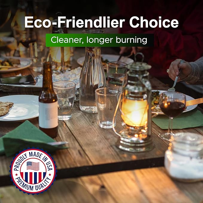 Firefly Tiki Torch Fuel – Clean-Burning Outdoor Lamp Oil for Tiki Torches and Lanterns. Low Smoke, Eucalyptus Formula, Long-Lasting – Outdoor Patio & Garden Use - 1 Gallon