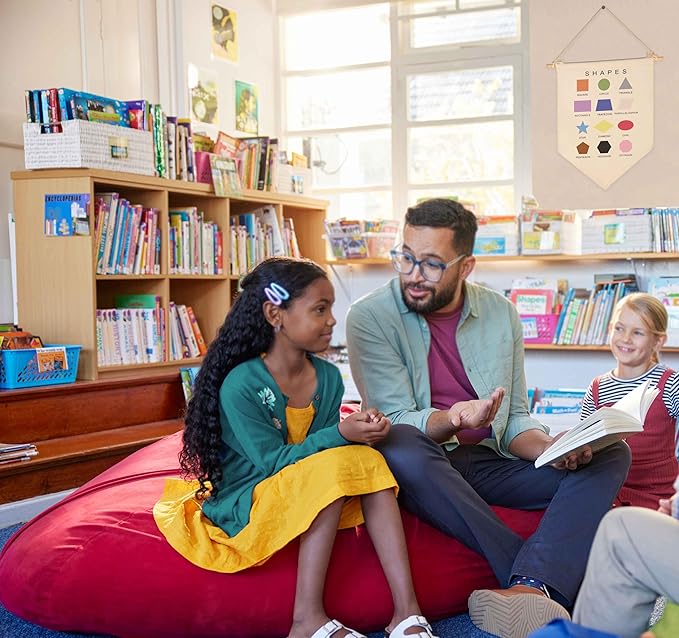 Shapes Learning-Sign Above Crib-Flag Wall Decor Gifts for Baby Boys Girls Kids-Canvas Hanging Pennant Banner Wall Decor Gifts for Nursery Classroom Baby Room Playroom Homeschool Reading Room Bedroom