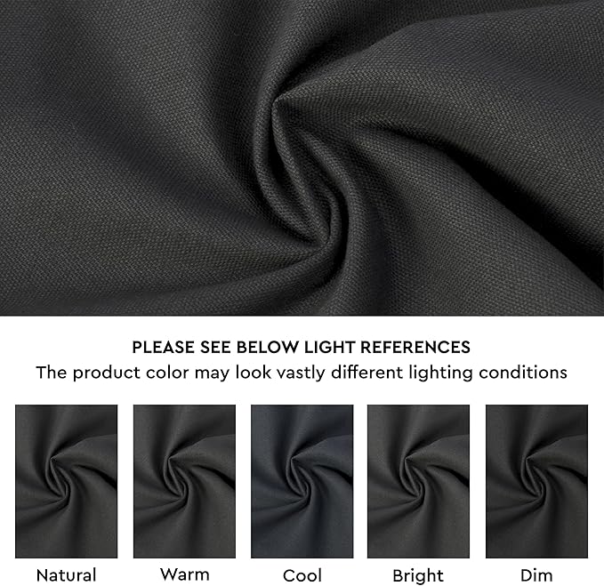 Encasa XO Throw Pillow Covers 24x24 in Set of 4 Charcoal Grey | No Inserts | Cotton Pillow Covers for Living Room, Bed, Sofa, Couch | Decorative Cushion Covers with Improved Zipper