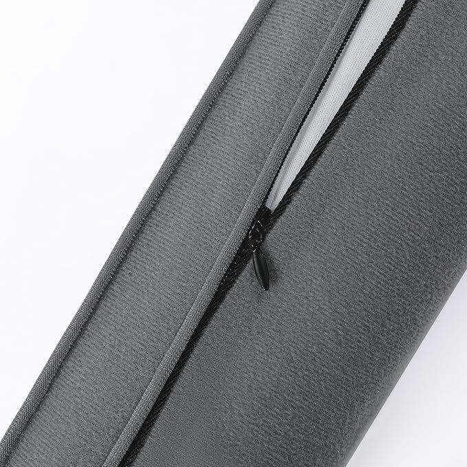 Sunolga 48" Door Draft Stopper for Bottom of Door, Under Door Gap Filler with Removable Cover up to 4 Inches, Weighted Bottom of Door Barrier for Noise, Air, Wind and Light, Gray