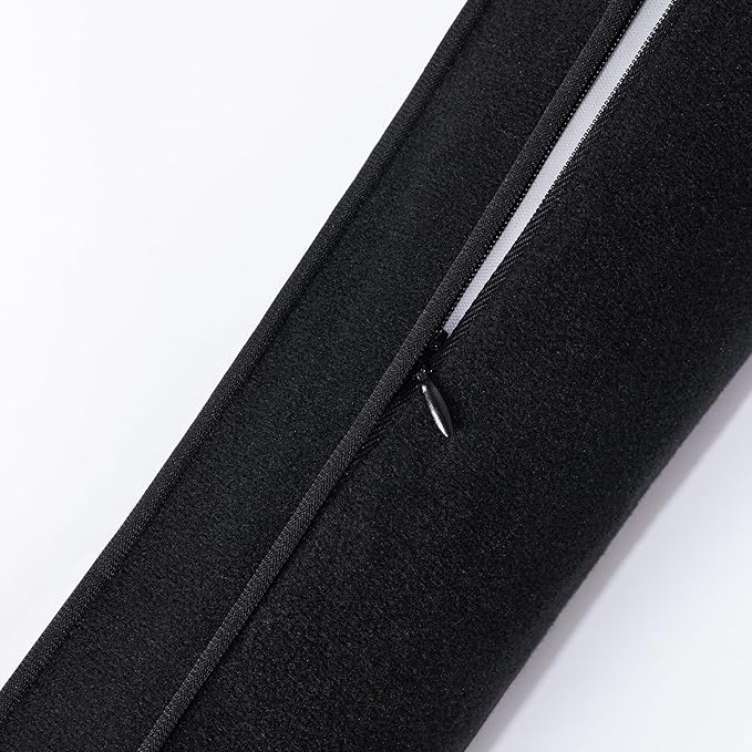 Sunolga 38" Door Draft Stopper for Bottom of Door, Under Door Gap Filler with Removable Cover up to 4 Inches, Weighted Bottom of Door Barrier for Noise, Air, Wind and Light, Black