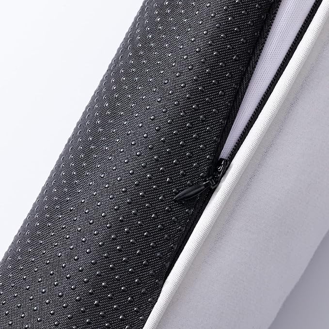 Sunolga 38 Inch Door Draft Stopper with Removable Cover for Gaps Up to 3 Inch, Machine Washable Noise and Air Blocker for Bottom of Door and Window, White