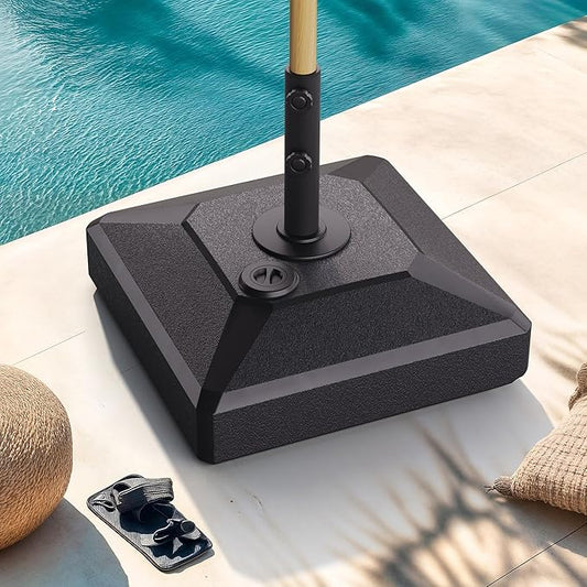PURPLE LEAF Market Table Umbrella Base PL232ML Patio Outdooor Table Umbrella Base Weighted Square Stand