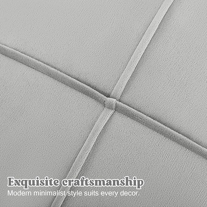 MeMoreCool Stuffed Round Pouf Ottoman Foot Rest, Floor Pouf Foot Stool with Soft Foam Chunk Filling, Small Round Ottoman Footstool Circle Footrest for Living Room